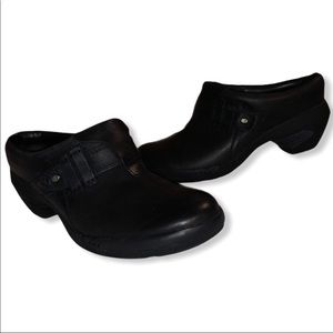 Merrell Luxe Performance black leather mule clogs women’s size 8.5